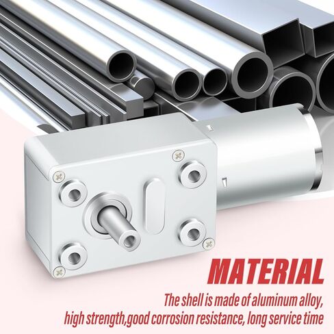 DC 12V 3RPM High Torque Turbo Worm Geared Motor, 2A 20W Electric Motor High Torque Rotation Motor, Small Electric Motor Low RPM in Saudi Arabia