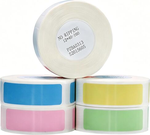 Thermal Labels Maker Tapes for D11/D110/D101 Printer,0.47" X 1.57" (12 X 40mm),160 Labels/Roll,5 Rolls(800 Pieces),Multi-Purpose Adhesive Labels for Home Office Small Business Address School in Saudi Arabia
