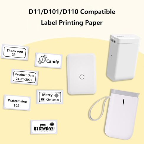 Thermal Labels Maker Tapes for D11/D110/D101 Printer,0.47" X 1.57" (12 X 40mm),160 Labels/Roll,5 Rolls(800 Pieces),Multi-Purpose Adhesive Labels for Home Office Small Business Address School in Saudi Arabia