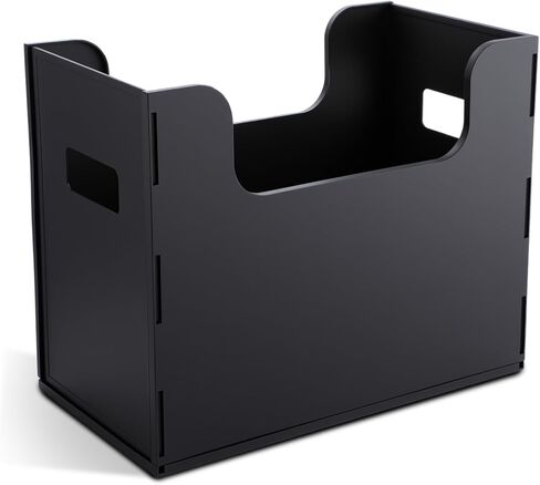 2 Pcs Portable Desktop File, Side Handles, Filing Organizer, Hanging File Folders, Letter Size for Schools Office Home (Black) in Kuwait