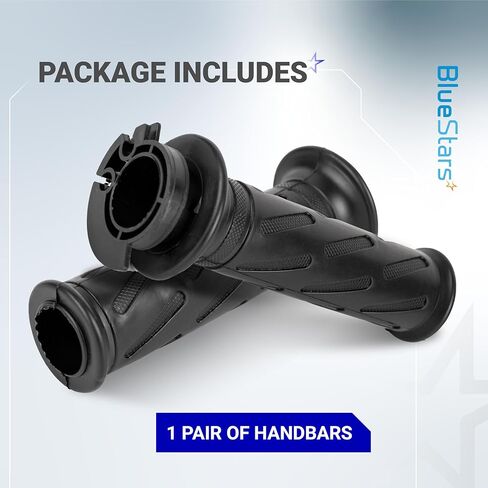 مقابض يد للدراجات النارية BlueStars متينة 57110-29G02-291 و57211-22D02-291 - متوافقة مع سوزوكي GSX-R600 GSX-R750 GSX-R1000 AN400 SV650 DL650 TU250X - مطاط متين ومريح مانع للانزلاق in Kuwait