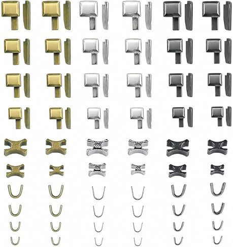 144Pcs Zipper Fix Replacement Kit, 4 Standard Sizes (#3#5#8#10) with Zipper Sliders, Insertion Pins, 3‑Color Stops and Organizer Box for Clothing, Bags and Outdoor Gear in Saudi Arabia