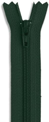 Black 8" Heavy Duty Nylon Coil Zipper – Non-Separating Plastic Zipper for Sewing, Crafts, Bags, Dresses & DIY Projects – 3mm Tooth Size in Kuwait