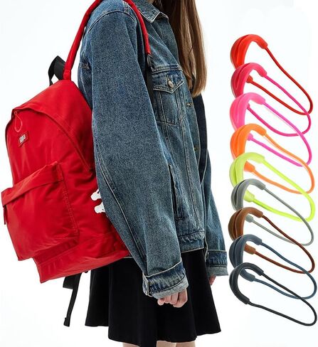 20pcs Colorful Zipper Pulls Replacement, Nylon Cord Zipper Tab for Jackets, Handbags, Luggage, Boots, Multiple Colors Available (Black) in Saudi Arabia