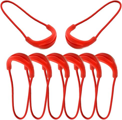 20pcs Colorful Zipper Pulls Replacement, Nylon Cord Zipper Tab for Jackets, Handbags, Luggage, Boots, Multiple Colors Available (Black) in Saudi Arabia