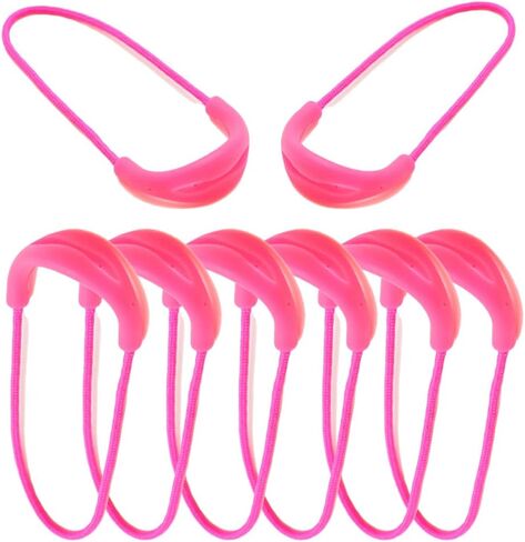 20pcs Colorful Zipper Pulls Replacement, Nylon Cord Zipper Tab for Jackets, Handbags, Luggage, Boots, Multiple Colors Available (Black) in Saudi Arabia