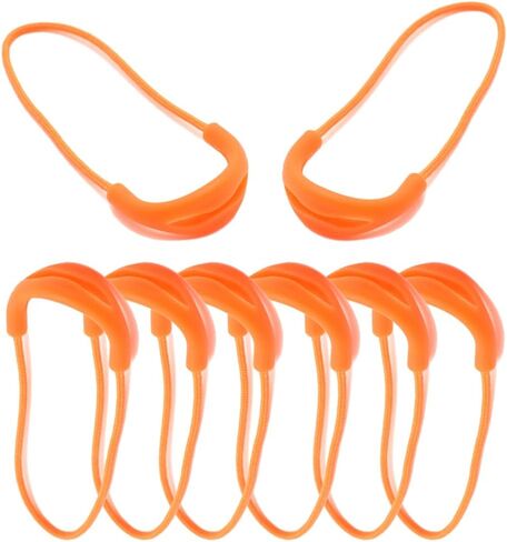 20pcs Colorful Zipper Pulls Replacement, Nylon Cord Zipper Tab for Jackets, Handbags, Luggage, Boots, Multiple Colors Available (Black) in Saudi Arabia