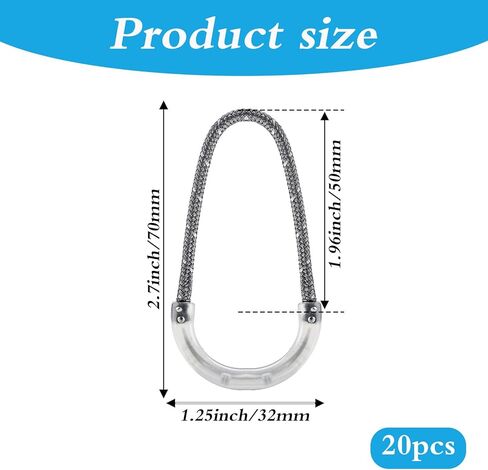 Glow in The Dark Zipper Pulls 20Pcs, Replacement Zipper Pulls, Self-Illuminated Zippers Extenders for Luggage, Backpacks, Jackets & Gear in Kuwait
