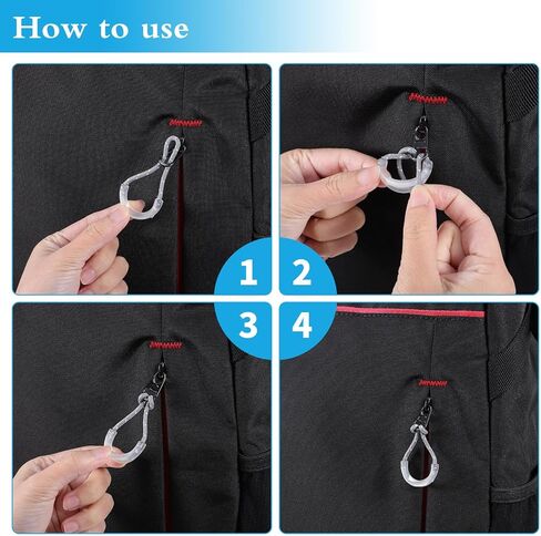 Glow in The Dark Zipper Pulls 20Pcs, Replacement Zipper Pulls, Self-Illuminated Zippers Extenders for Luggage, Backpacks, Jackets & Gear in Kuwait