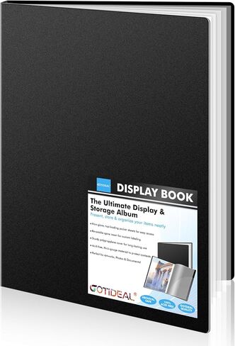 GOTIDEAL Art Portfolios 11"x17",Large Portfolio Folder,30 Pockets Display 60 Pages Kids Art Painting Portfolio Binder with Clear Plastic Sleeves,Presentation Book Book for Artists Artwork Drawing in Saudi Arabia