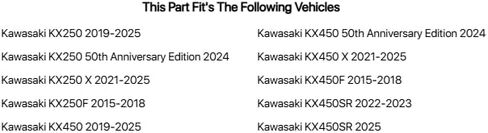 دوار فرامل تايفون من الفولاذ المقاوم للصدأ من Tusk، أمامي - يناسب: Kawasaki KX250F 2015-2019 in Kuwait