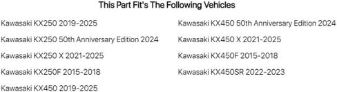 دوار فرامل تايفون من الفولاذ المقاوم للصدأ من Tusk، أمامي - يناسب: Kawasaki KX250F 2015-2019 in Kuwait