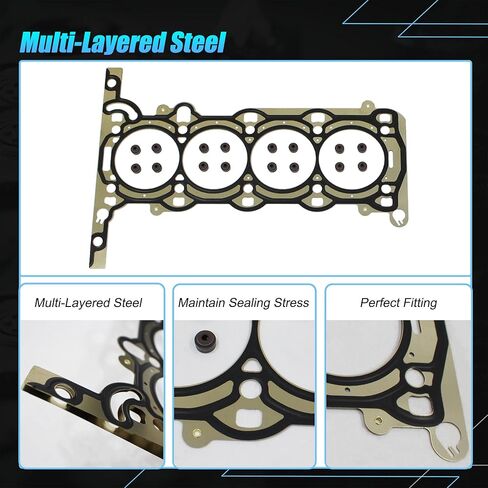 AUCERAMIC HS26540PT-1 Engine Cylinder Head Gasket Set with Bolts Fit 2011-2021 for Chevrolet Chevy Cruze Limited Sonic Trax Buick Encore 1.4L,HS31411 HSCV001 HS26540PT1 Full Head Gasket Kit HS54898 in Kuwait