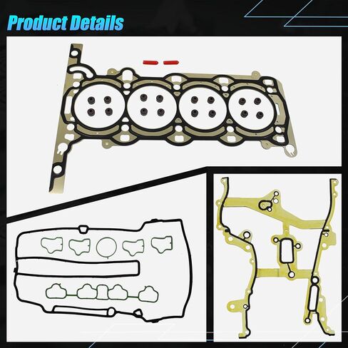 AUCERAMIC HS26540PT-1 Engine Cylinder Head Gasket Set with Bolts Fit 2011-2021 for Chevrolet Chevy Cruze Limited Sonic Trax Buick Encore 1.4L,HS31411 HSCV001 HS26540PT1 Full Head Gasket Kit HS54898 in Kuwait