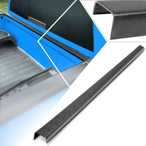 Truck Bed Front Header Rails Molding Caps Covers Protector w/Tape Compatible with 05-11 Dodge Dakota in Kuwait
