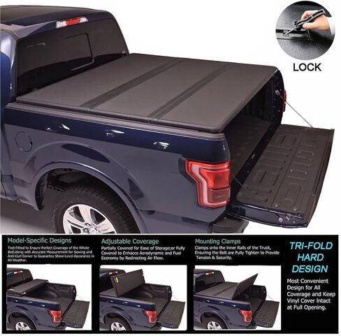 Tonneau Cover Clamps Set, Universal Tonneau Cover Replacement for Hard Tri Fold Tonneau Cover in Kuwait