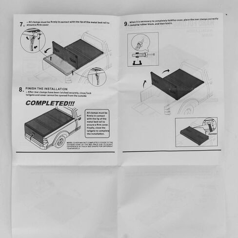 Tonneau Cover Clamps Set, Universal Tonneau Cover Replacement for Hard Tri Fold Tonneau Cover in Kuwait