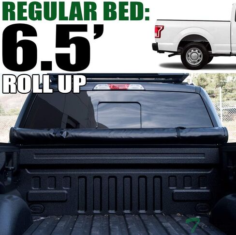 Lock & Roll Up Soft Vinyl Truck Bed Tonneau Cover Compatible with 99-16 Ford F250 / F350 / F450 Superduty 6.5 Ft (78") Bed in Kuwait