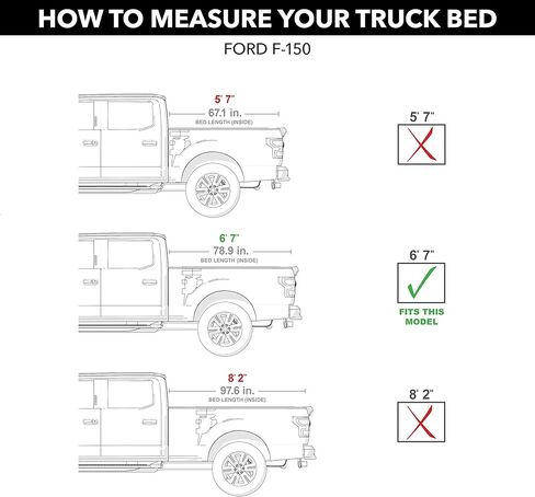 غطاء تونيو لسرير الشاحنة الصلب القابل للطي من RealTruck BAK BAKFlip MX4 | 448337 | يناسب سرير Ford F-150 2021-2026 مقاس 6 أقدام و7 بوصات (78.9 بوصة) in Kuwait