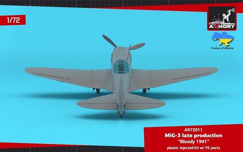 Armory AR-72011 1/72 Model kit of MiG-3 Late - 'Bloody 1941' Plastic Model kit, Grey in Saudi Arabia