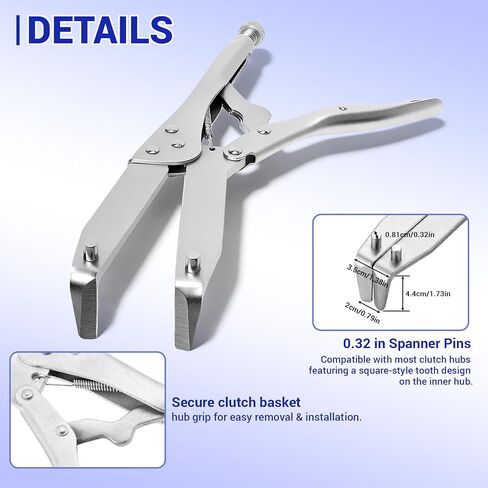 Motorcycle Clutch Holding Tool with Free Gloves, Clutch Hub Basket Gear Holder, Remove Basket Nut Clutch Tool, Tusk-Style Flywheel Holder for Motorcycle Repair in Saudi Arabia
