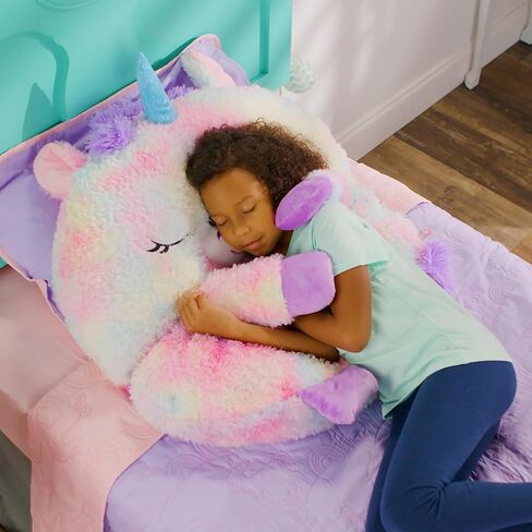 Happy Nappers: S4 Pillow & Sleepy Sack: Large - Dreamy the Rainbow Unicorn - 66 x 30, 2-in-1: Plush Opens to Sleeping Bag, Soft Play & Nap Character, Kids 3+ in Saudi Arabia