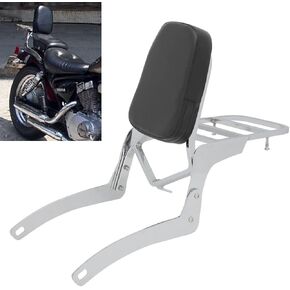 Passenger Sissy Bar with Luggage Rack Rear Backrest for Yamaha Virgo 250 125 XV250 XV125 1989-2020, Chrome in Saudi Arabia