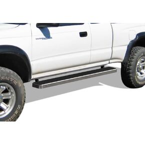 لوحات تشغيل Tuxtreme مقاس 6 بوصات متوافقة مع Toyota Tacoma 1995-2004 Extended Xtra Cab (4WD أو Prerunner 2WD 4WD) 304 من الفولاذ المقاوم للصدأ (قضبان Nerf وخطوات جانبية وقضبان جانبية) in Kuwait