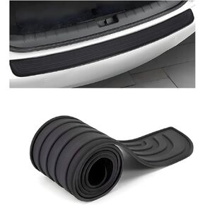 1Pc Rubber Rear Bumper Guard for Cadillac XT4 2019-2024 2025, Trunk Door Sill Protector Anti-Scratch Decorative Cover Strip Automotive Entrance Trim in Kuwait