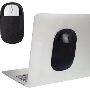Universal Stick-On Mouse Pouch Stick-On Mouse Holder for Laptop for Wireless Mouses Reusable Adhesive Sleeve Adhesive Storage Pouch Compatible with Most Computers Tablets Mice for Computer Office Home in Saudi Arabia