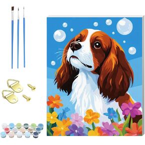 Jiqinsiye DIY Paint by Number for Adults,Wooden Framed Painting Kits for Adult,Easy Color by Numbers Acrylic,Small Paint by Number Canvas Crafts Watercolor for Beginner Room Decor (Lily) in Saudi Arabia