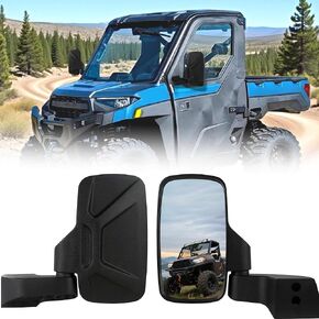 Ranger Side Mirrors Door Mounted, VOUTRAK Rearview Mirrors Compatible with Ranger Northstar, Crew SP XP 1000 570 (Not for Midsize), Convex Mirrors with Fold-In Design, FOR FULL DOOR ONLY (#2889241) in Saudi Arabia