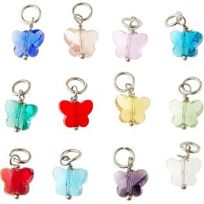 Bead Landing 12 Packs: 12 ct. (144 total) Multicolored Rhodium Butterfly Charms in Kuwait