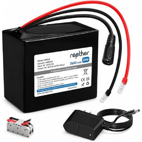 rapthor 24V 2.6Ah Rechargeable Li-Ion Battery with Charger, 22.2V Nominal in Kuwait