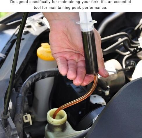 Fork Oil Adjuster Kit, Motorcycle Suspension Oil Level Adjuster with 60ml Syringe & Shape C Adjustable Ring, Fork Oil Level Gauge Adjustment Tool for Most Motorcycles in Kuwait