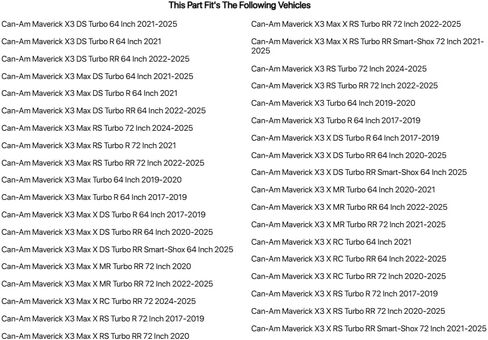 مجموعة أدوات TUSK UTV مع أدوات إزالة الحزام لـ CAN-AM Maverick X3 DS Turbo RR 64 بوصة 2022-2024 in Kuwait