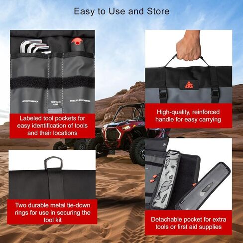 مجموعة أدوات TUSK UTV مع أدوات إزالة الحزام لـ CAN-AM Maverick X3 DS Turbo RR 64 بوصة 2022-2024 in Kuwait