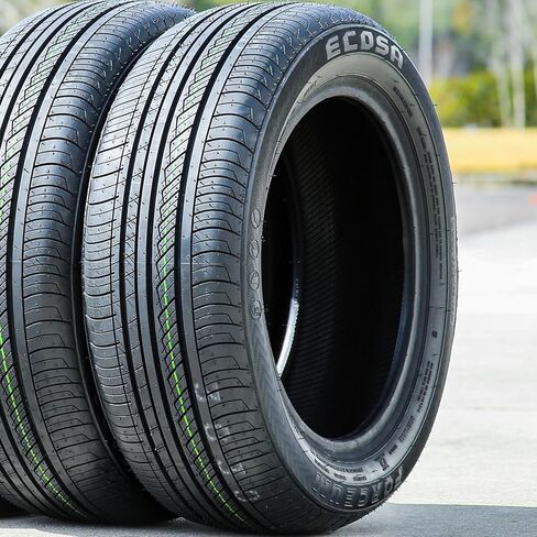 مجموعة من 2 إطارات فورسيوم إيكوسا لسيارات الركاب لجميع المواسم -175/65R14 175/65/14 175/65-14 82H نطاق تحميل SL 4-Ply BSW جدار جانبي أسود UTQG 400AA in Kuwait