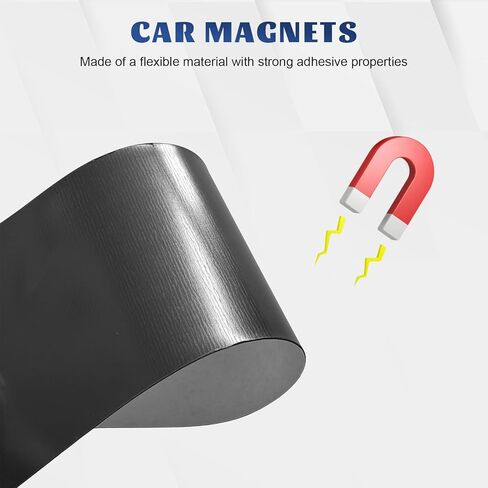 2PCS 12" X 4" Custom Car Magnet, Flexible Blank Auto Bumper Magnetic Sheet with Self Adhesive, Personalized Decor Turns Any Decal into a Magnet for Vehicle Advertising Business in Saudi Arabia