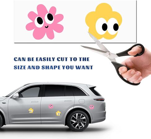 2PCS 12" X 4" Custom Car Magnet, Flexible Blank Auto Bumper Magnetic Sheet with Self Adhesive, Personalized Decor Turns Any Decal into a Magnet for Vehicle Advertising Business in Saudi Arabia