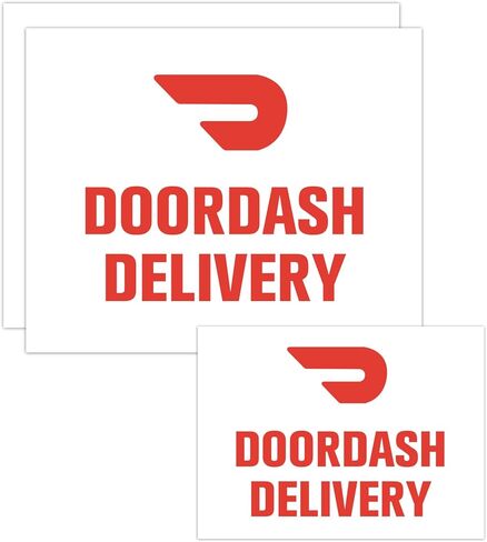 3 Pack Doordash Car Magnet Sign for Delivery Drivers Magnetic Stickers for Vehicles Reusable Removable White in Saudi Arabia
