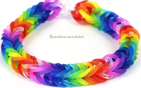 Rainbow Loom Latex Free Rubber Band Refill + C-Clips, Turquoise Jelly in Kuwait
