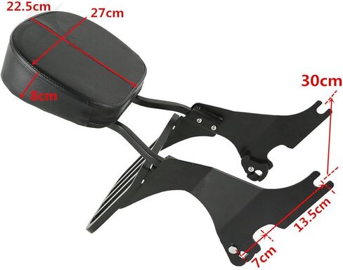 XMT-Moto Low Sissy Bar Backrest with Luggage Rack fits for Harley Davidson Sportster XL 883 1200 2004-later in Kuwait