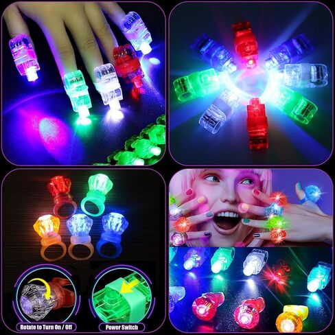 394 Pcs Glow in the Dark Party Supplies for 16 Kids Adults, Light Up Party Favors, 150 Ultra Bright Glow Sticks Bulk Party Pack with Set of 16 Glow Glasses,Earring, Headband,Bracelets, Necklaces in Kuwait