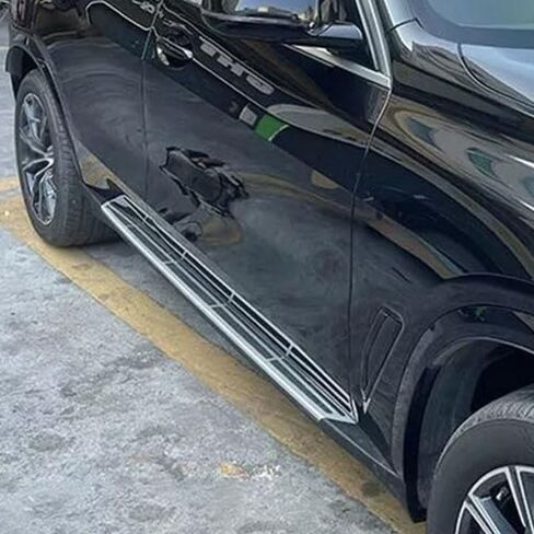 2PCS Running Boards Fits for BMW X7 G07 2019 2020 2021 2022 2023 2024 2025 2026 Compatible, Fixed Door Step Pedal Bars with Mounting Brackets, Heavy Duty Side Rails Accessories in Saudi Arabia