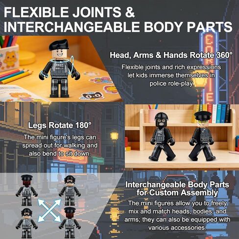 Military Minifigures Set, Mini Figures Toy, MINIFIG People Pack, Army Action Figures Building Blocks with SUV, Robotic Dogs, Kids Gift for Christmas Stockings, Birthday Cake Decorations, Party Favors in Saudi Arabia