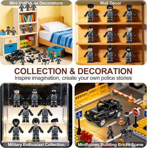 Military Minifigures Set, Mini Figures Toy, MINIFIG People Pack, Army Action Figures Building Blocks with SUV, Robotic Dogs, Kids Gift for Christmas Stockings, Birthday Cake Decorations, Party Favors in Saudi Arabia