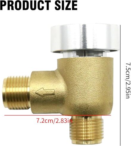 MDEOOSKY 571-VAC-CHK-A Brass RV Vacuum Breaker Check Valve, Replacement for Forest River, Replacement for Heartland RV, Replacement for Keystone RV in Kuwait