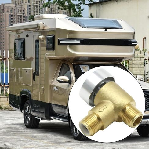 MDEOOSKY 571-VAC-CHK-A Brass RV Vacuum Breaker Check Valve, Replacement for Forest River, Replacement for Heartland RV, Replacement for Keystone RV in Kuwait
