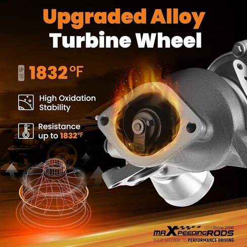maXpeedingrods Turbo Turbocharger for Ford F Series Trucks F-150 3.5L Engine 2010-2012 Right Passenger Side, for Ford EcoBoost K0CG, with Billet Compressor Wheel, Street JD Series in Kuwait